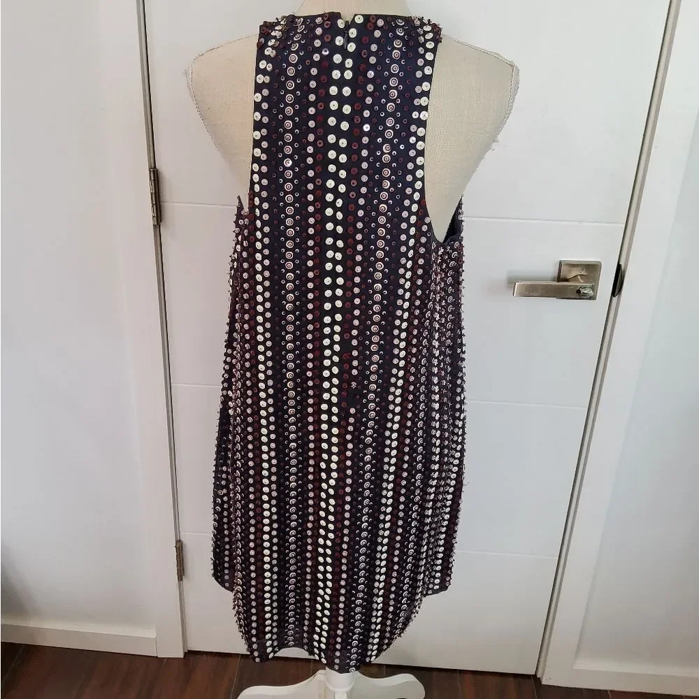 J.Crew Collection Navy Blue Sequin Dress Size 8